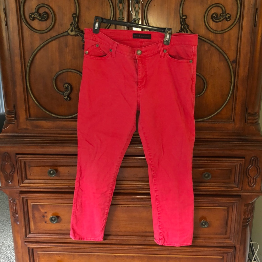 Rock & Republic Red Jeans in size 16.